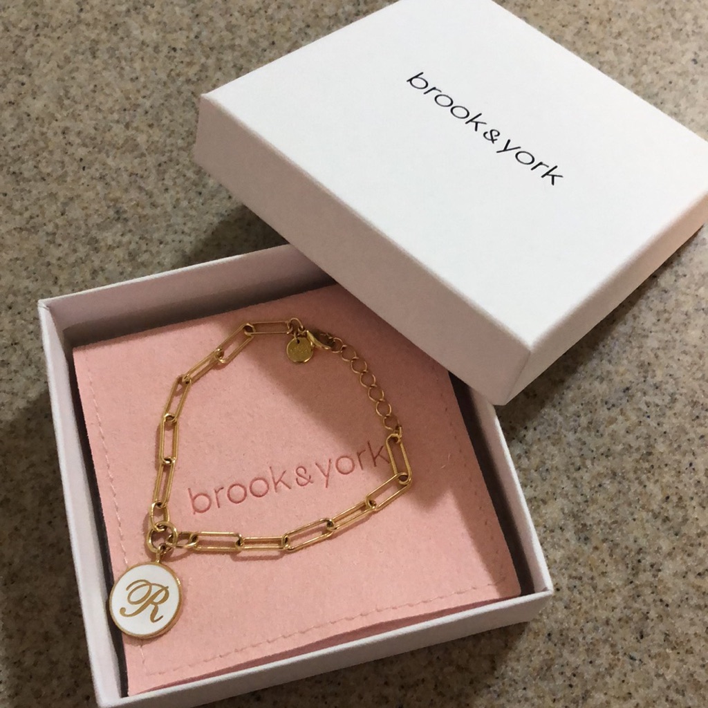 Brook&York Callie White Enamel Bracelet New In Box